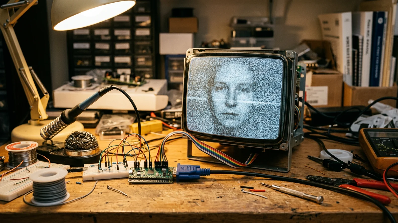 A $1 Microcontroller Learns to Dream Faces as On-Device AI Keeps Shrinking