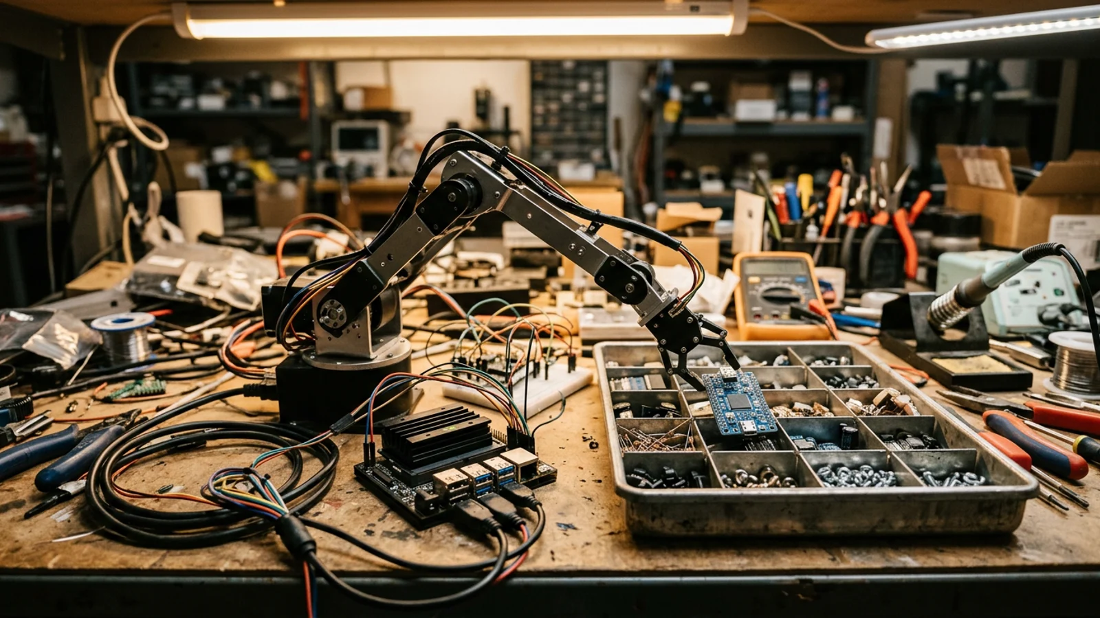 A 4B AI Model Learns to Run a Robot Arm Entirely on Jetson Thor